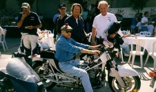 Dan Gurney at Celebrity Lunch with Alligator Motorcycle