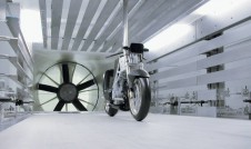 Alligator Motorcycle in the Wind Tunnel