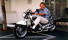 Dan Gurney on his Alligator Motorcycle